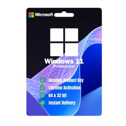 Microsoft Windows 11 Professional Original Product Key – Lifetime License key - Retail Genuine - CD Key