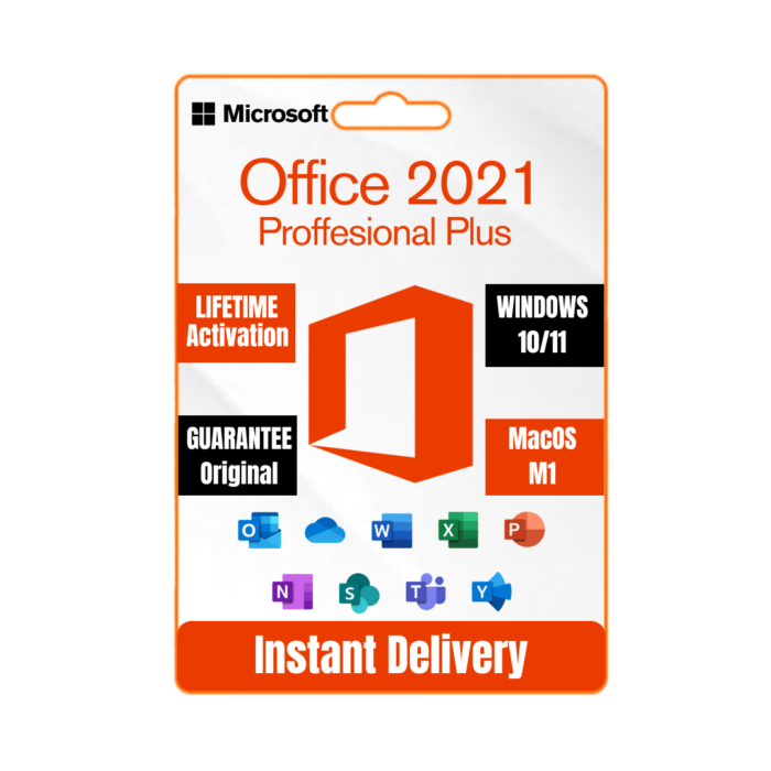 Office Profesionel Plus 2021 Plus Lifetime License Key Global – Genuine Licenses Retail Ms